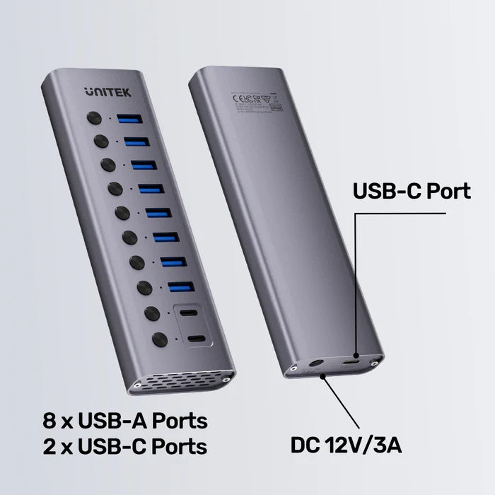 UNITEK 10-in-1 Individual Switches Hub