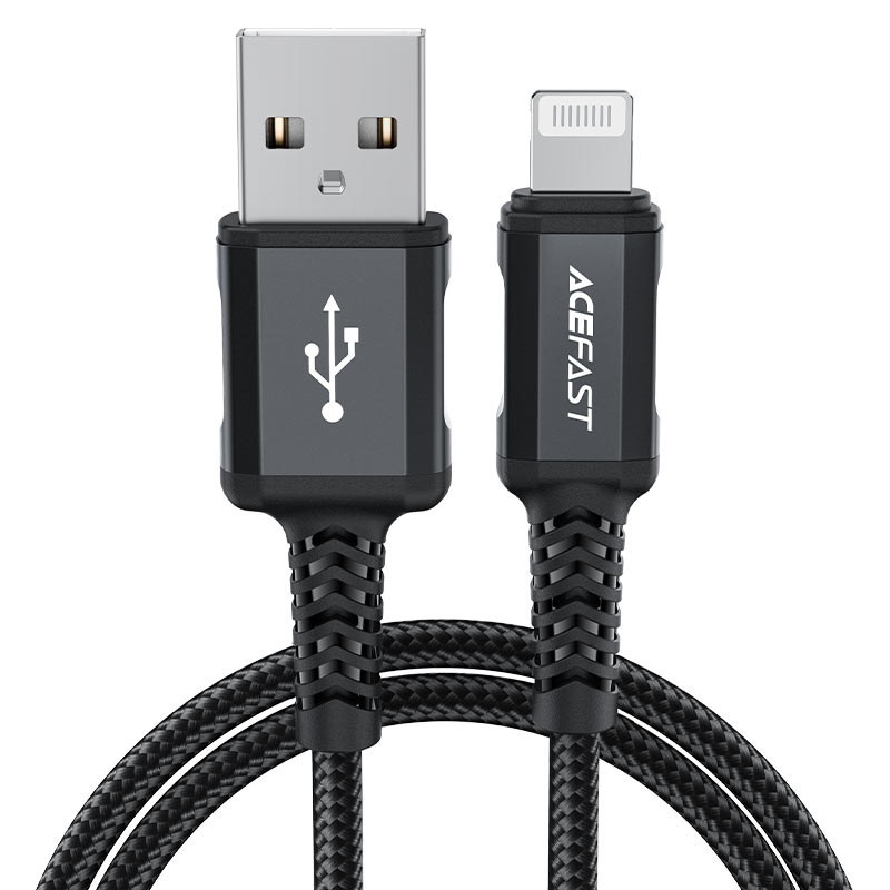 AceFast C4-02 USB-A to Lightning 1.8m Charging Cable-Black AceFast C4-02 USB-A to Lightning 1.8m Charging Cable-Black
