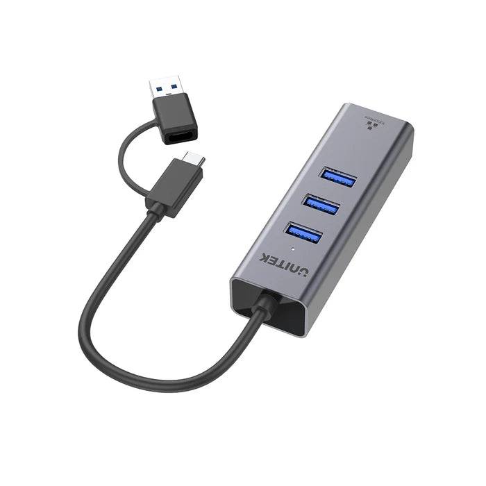 Unitek 4-in-1 Ethernet Hub