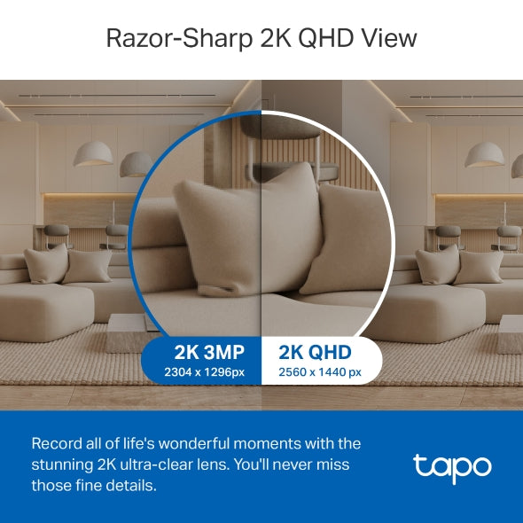 Tapo C220 Pan/tilt Ai Home Security Wi-fi Camera With 64gb Sd Card