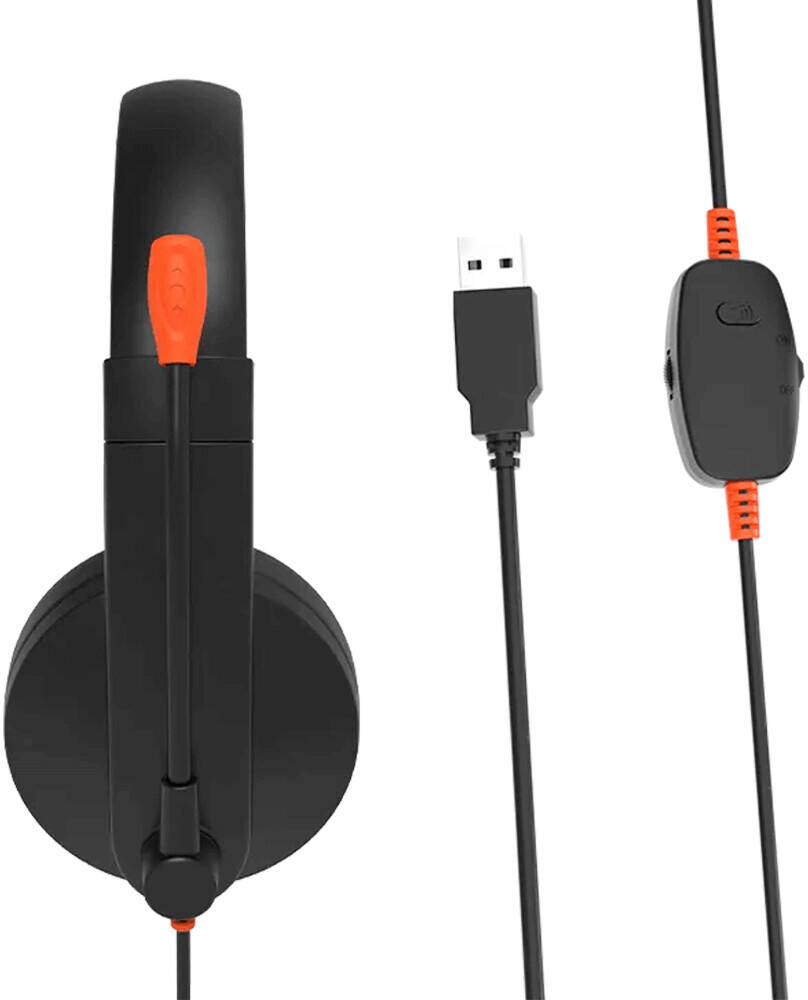 Meetion HP003 Telephony Headset, 3.5mm Interface, Rotatable Microphon