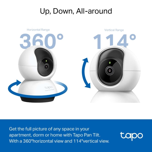 Tapo C220 Pan/tilt Ai Home Security Wi-fi Camera With 64gb Sd Card