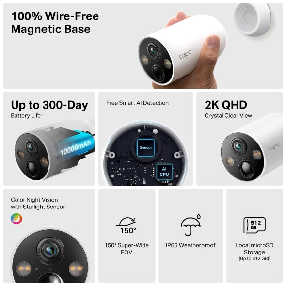 Tapo C425 Smart Wire-Free Home Security Camera Tapo C425 Smart Wire-Free Home Security Camera