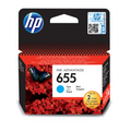 HP 655 original cyan ink advantage cartridge for HP DeskJet series printers
