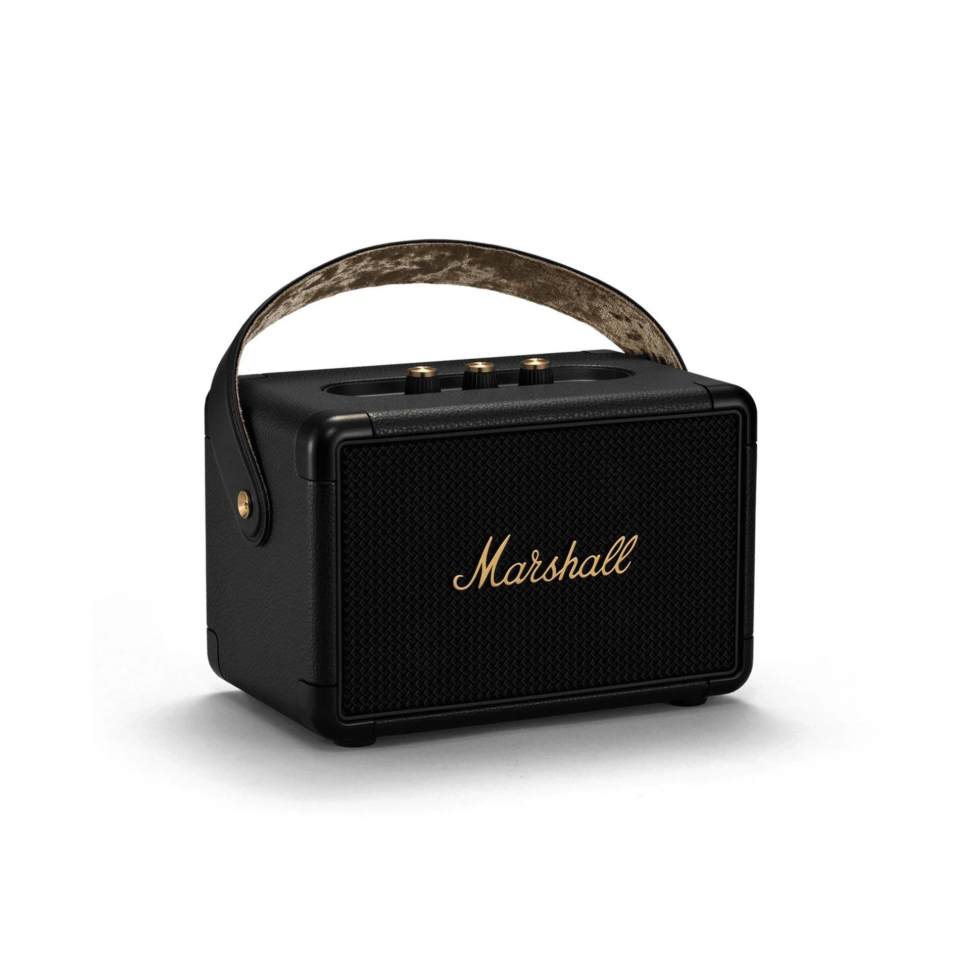 Marshall Kilburn II Portable Bluetooth Speaker, Black and Brass