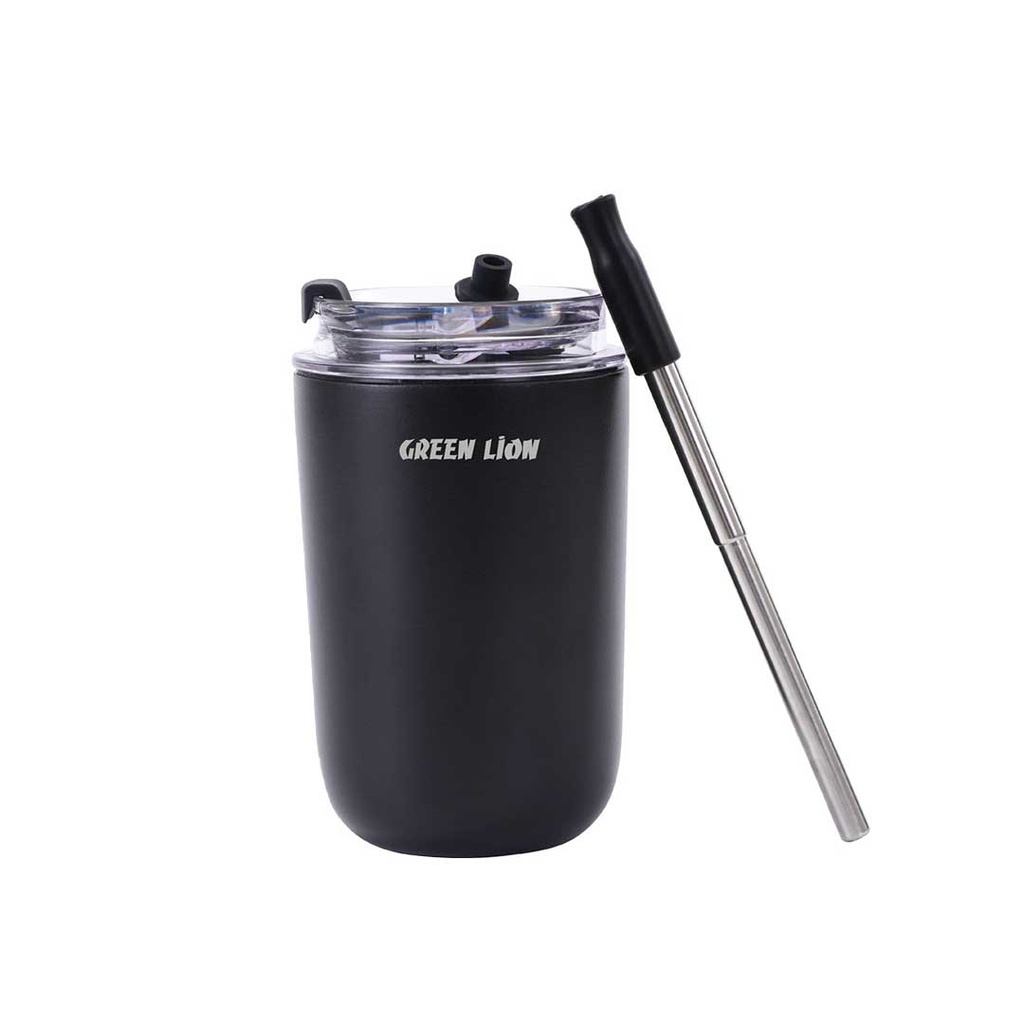 Green Lion Vacuum Travel Mug Lite 280ml | Black