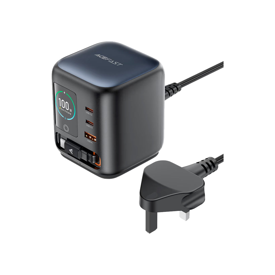 Acefast Z10 PD 100W GaN Desktop Power Station - Black Acefast Z10 PD 100W GaN Desktop Power Station - Black