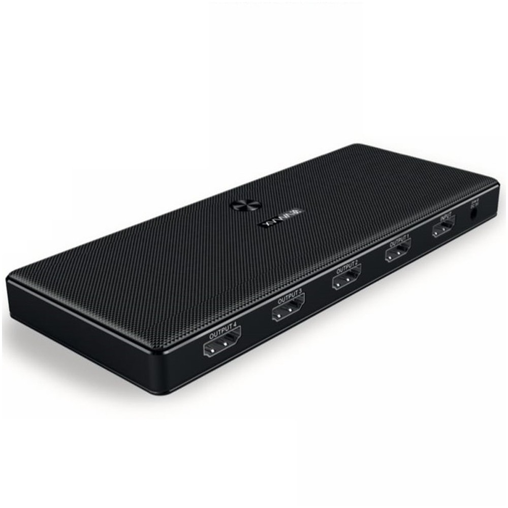 VMAX HDMI Splitter 1x4 VTS 400 with 4K support for connecting one HDMI source to four displays – available in Qatar.