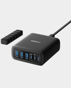 Anker 112W 6 Ports Multi-Device GaN Charger, black color, buy online in Qatar