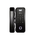 ZKTeco GL300 hybrid verification fingerprint smart glass door lock – available in Doha, Qatar.