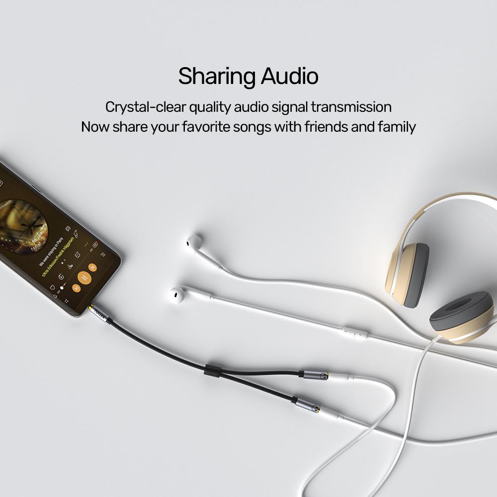 UNITEK Headphone Splitter For Dual Headphone (3.5mm Plug to Dual 3.5mm Jack) Stereo Audio Cable UNITEK Headphone Splitter For Dual Headphone (3.5mm Plug to Dual 3.5mm Jack) Stereo Audio Cable