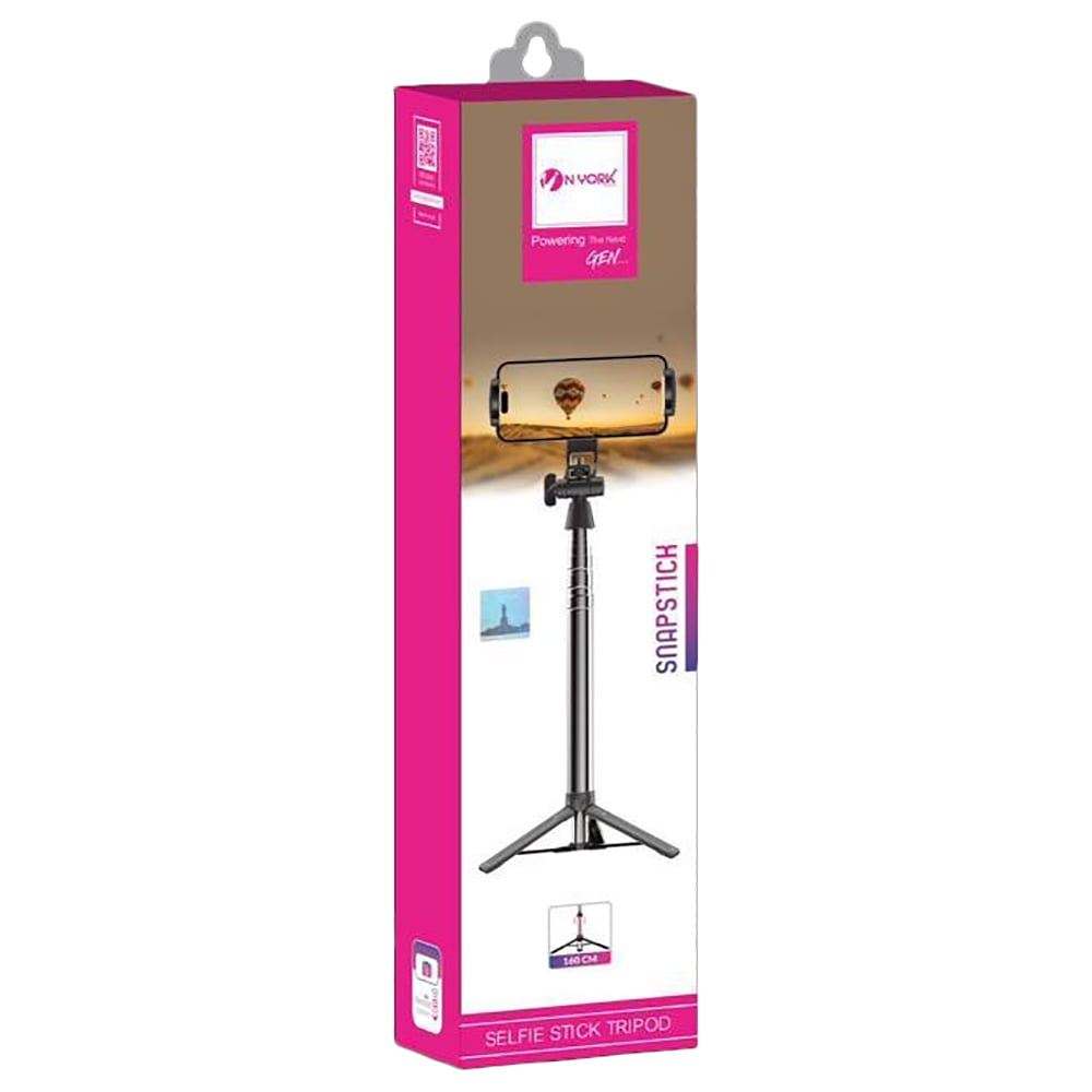 NYork Selfie Stick Tripod Black NYork Selfie Stick Tripod Black