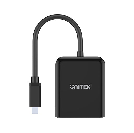 Unitek 8K USB-C to Dual DisplayPort 1.4 Adapter with MST Dual Monitor Unitek 8K USB-C to Dual DisplayPort 1.4 Adapter with MST Dual Monitor