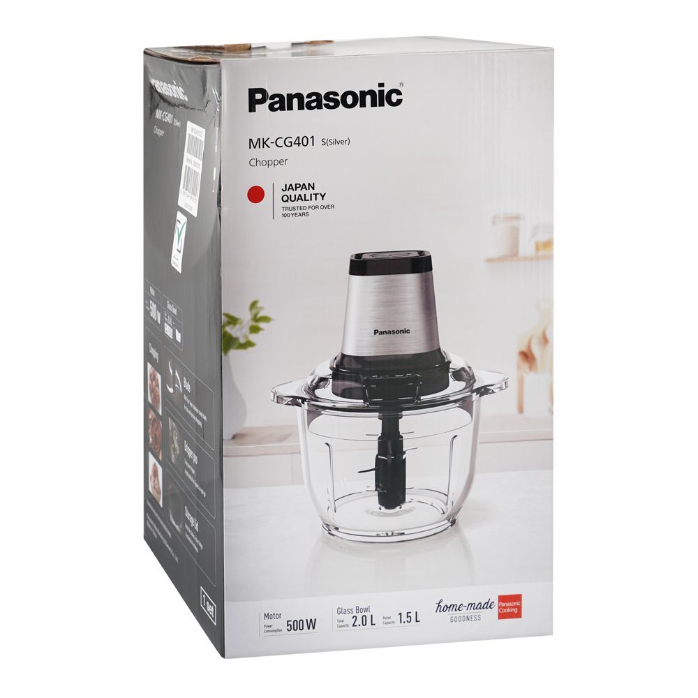 Panasonic MK-CG401 Glass Bowl Chopper 2.0L 500W