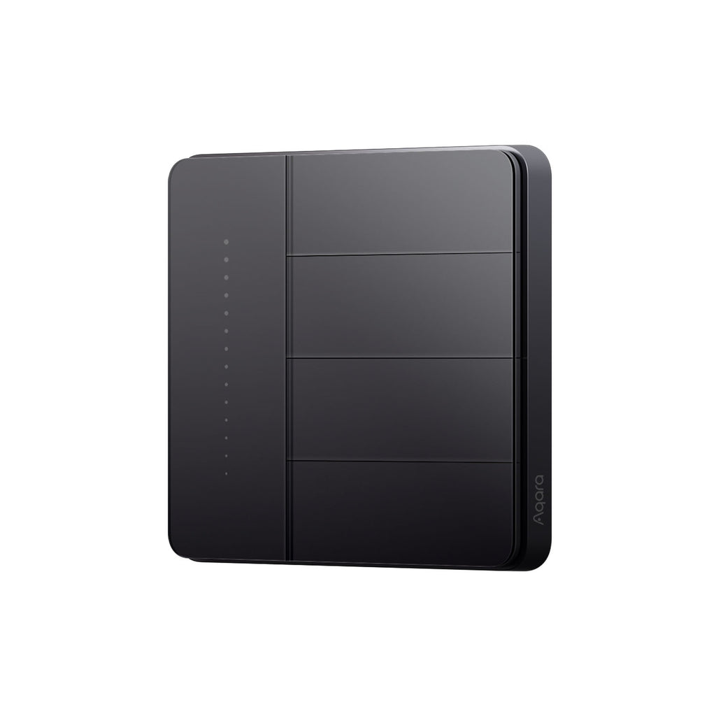 Aqara Wall Switch Z1 Pro - Four Rockers - Black
