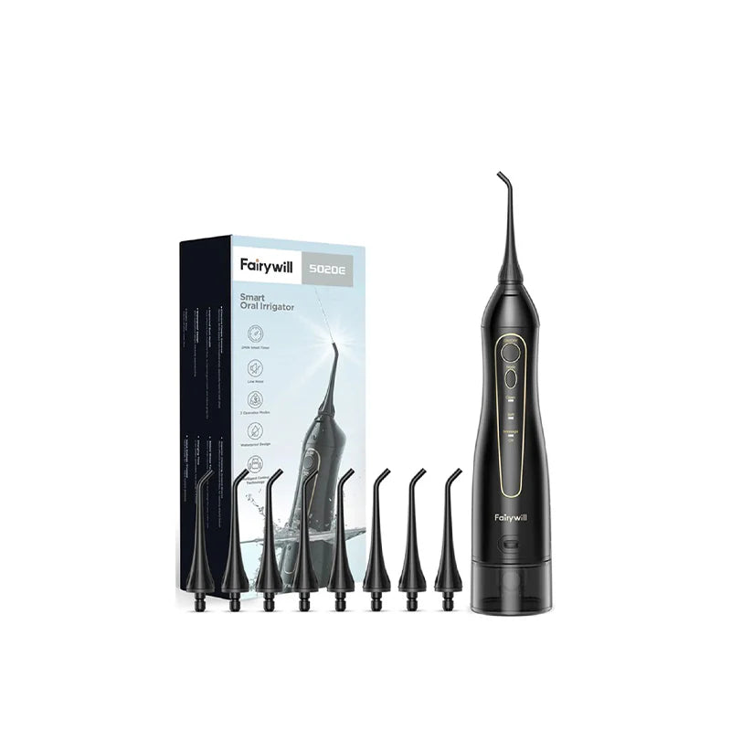 Fairywill Water Flosser Smart Oral Irrigator Black 5020E-B