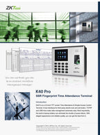 ZKTeco K40 Pro Time Attendance & Access Control Terminal