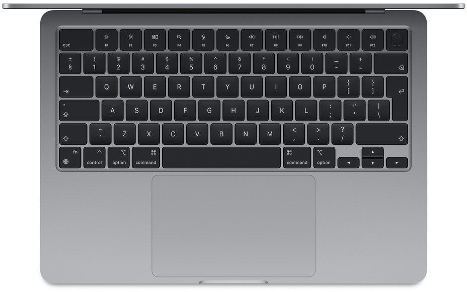 Apple Macbook Air 13 inch M3 512GB 16GB 8 core CPU 10 core Grey GPU MXCR3AB/A