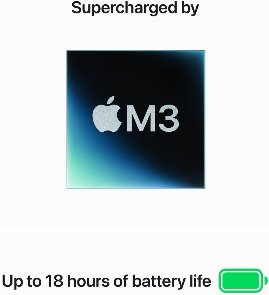 Apple Macbook Air 13 inch M3 512GB 16GB 8 core CPU 10 core Grey GPU MXCR3AB/A