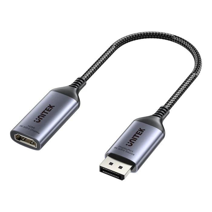 UNITEK 8K DisplayPort to HDMI Adapter for ultra-high-definition video in Doha, Qatar. Buy online with delivery available