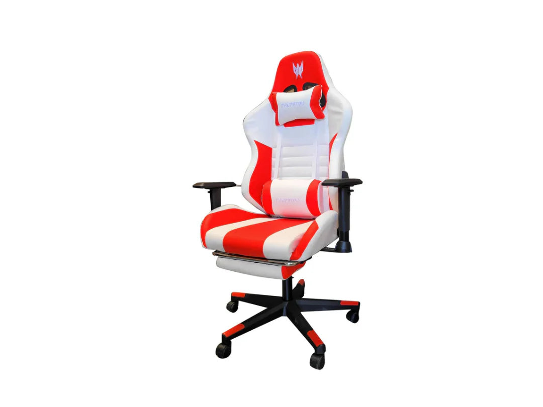 Predator luxury PVC leather gaming chair with footrest and vibrator – premium ergonomic recliner available in Doha, Qatar.