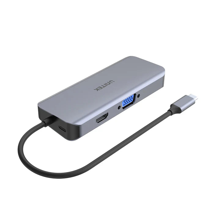 UNITEK uHUB N9+ 9-in-1 USB-C Ethernet Hub with Dual Monitor, 100W Power Delivery and Dual Card Reader