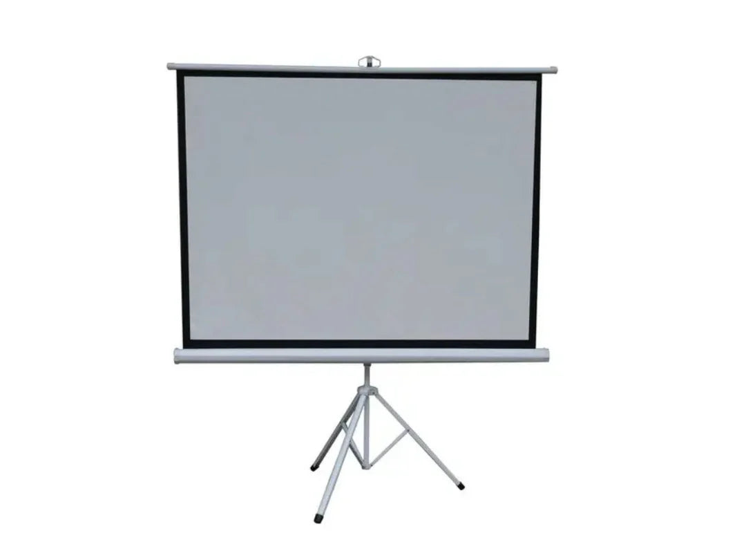 Green Lion 72-inch portable projection screen with tripod stand, matte white surface – available in Qatar.