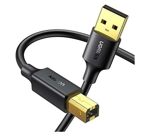 UGREEN USB 2.0 AM to BM Print Cable 5m (Black)