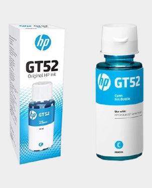 HP M0H54AE GT52 Original Ink Bottle Cyan available for online shopping in Doha, Qatar, with fast delivery.