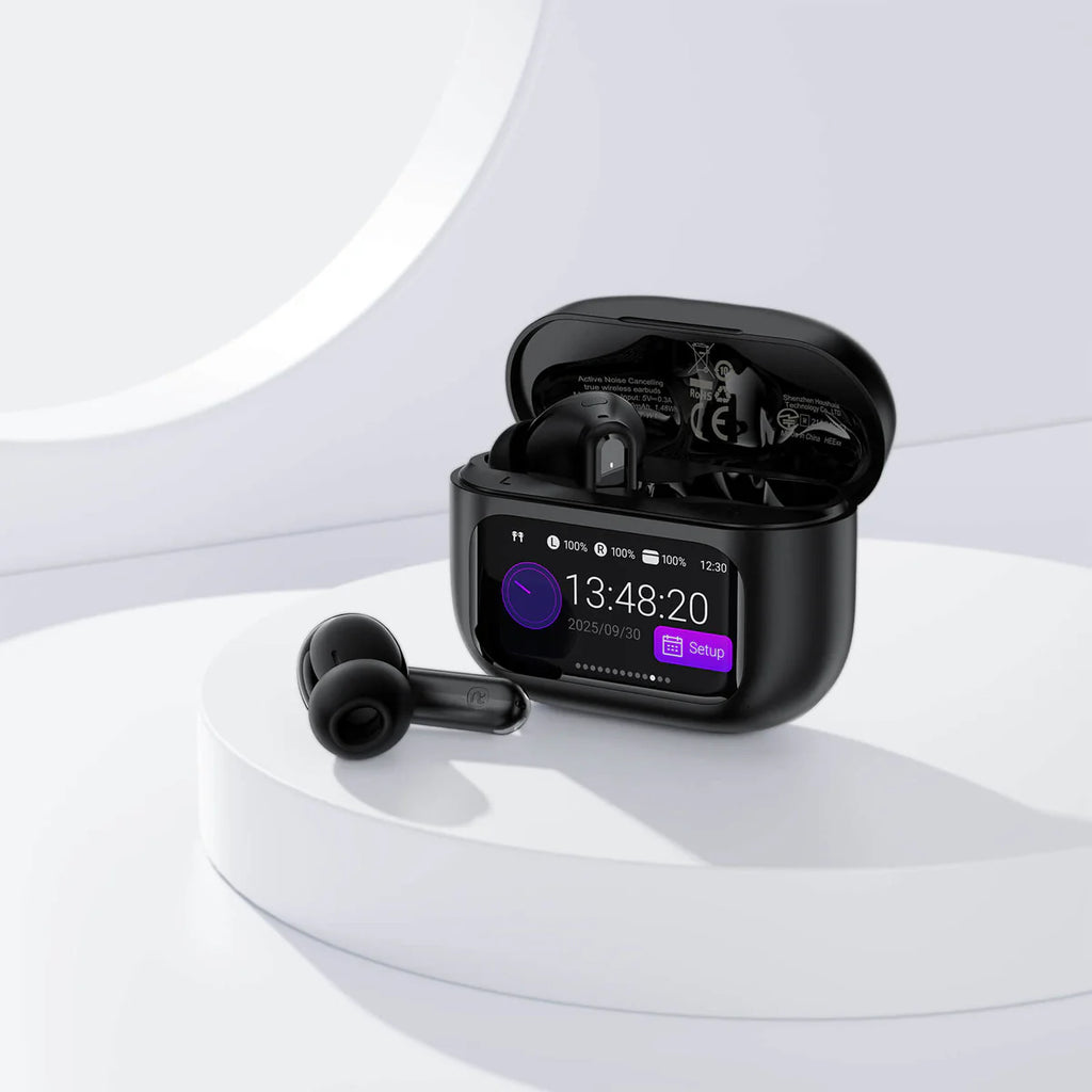 ACEFAST W6 ANC + AI ENC TWS Earbuds with Smart Color Display