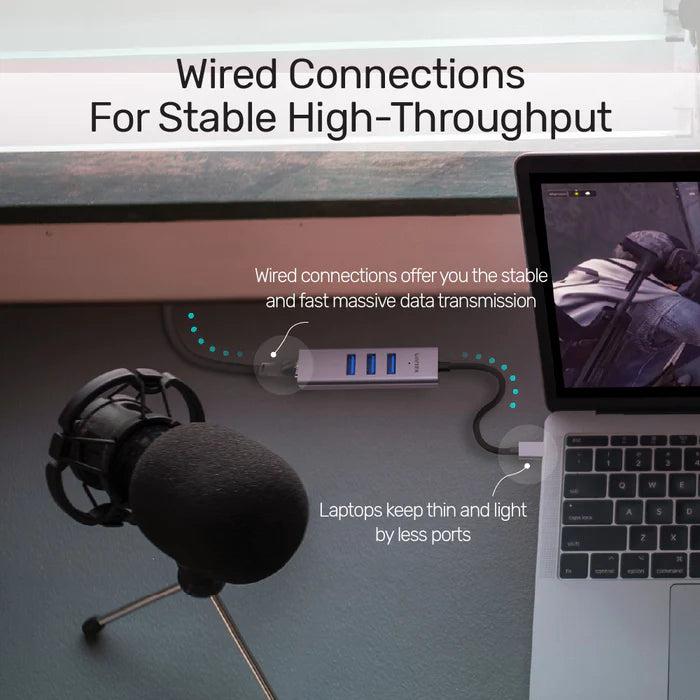 Unitek 4-in-1 Ethernet Hub