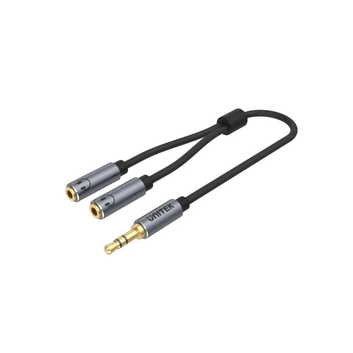 UNITEK Headphone Splitter For Dual Headphone (3.5mm Plug to Dual 3.5mm Jack) Stereo Audio Cable UNITEK Headphone Splitter For Dual Headphone (3.5mm Plug to Dual 3.5mm Jack) Stereo Audio Cable
