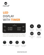 MACNOA Coffee Scale with Timer
