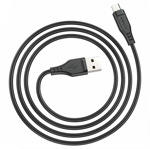 AceFast C3-09 USB-A to Micro-USB Charging Data Cable – Black