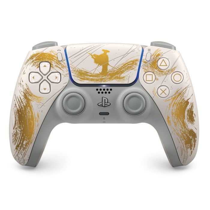 DualSense Wireless PS5 Controller Ghost of Yotei Gold Limited Edition – Buy online in Qatar with immersive haptics & adaptive triggers.