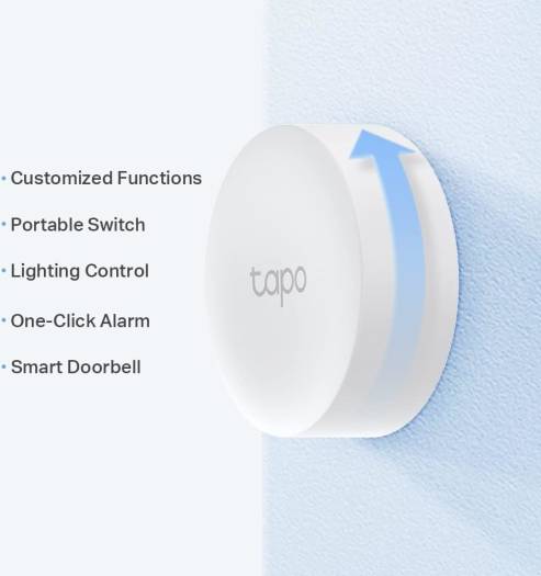 TP-Link Tapo S200B Smart Button, Works with Tapo Devices | Smart Home Control | Flexible Placement | Battery Powered | Tapo Hub Required