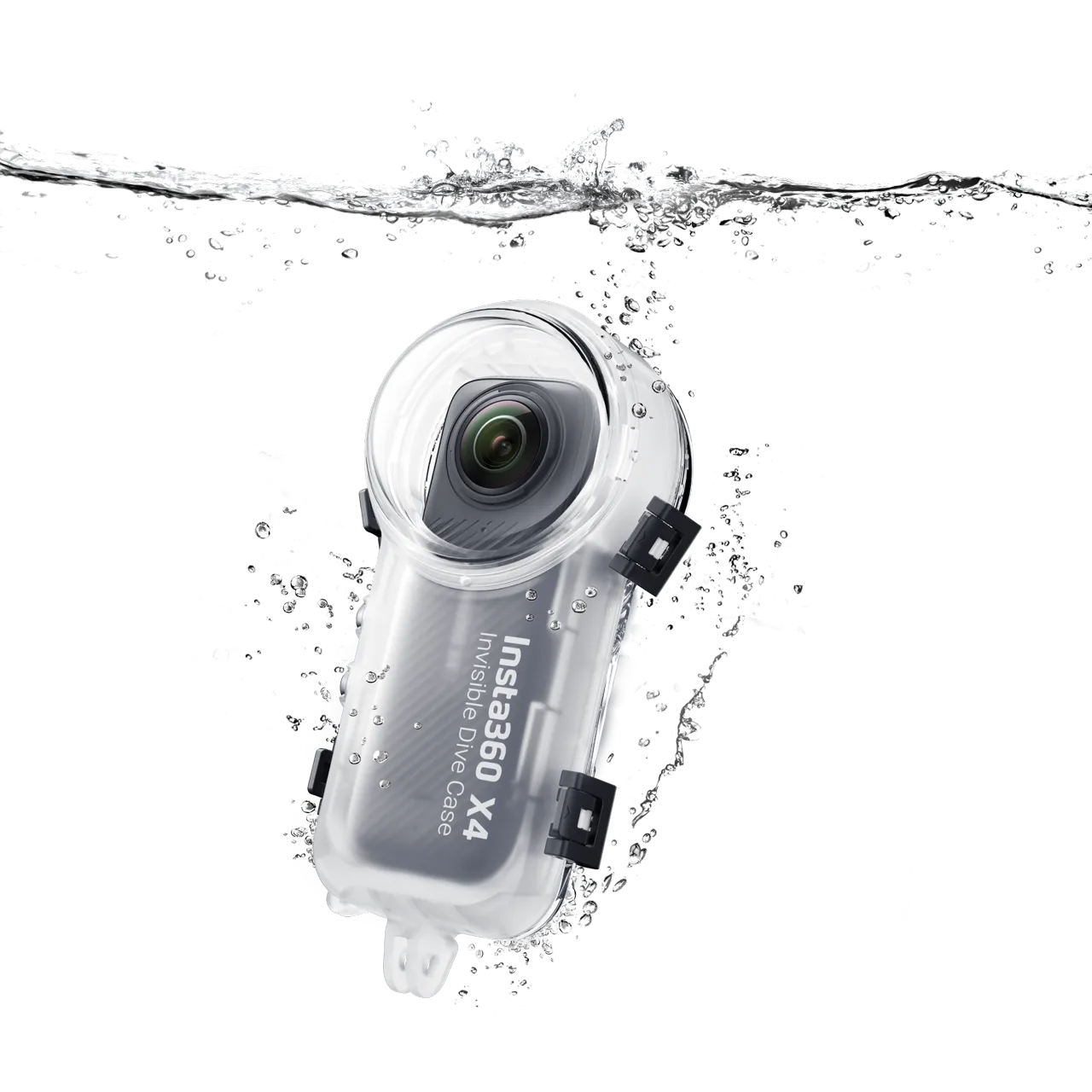 Insta360 X4 Invisible Dive Case waterproof housing for 360 camera, underwater photography accessory available in Doha, Qatar.