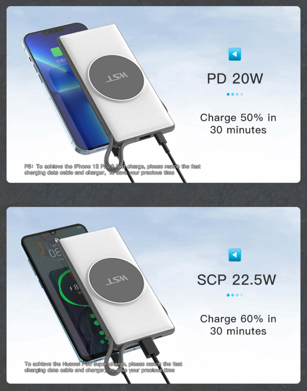 WST 6-in-1 Power Bank Station – Black