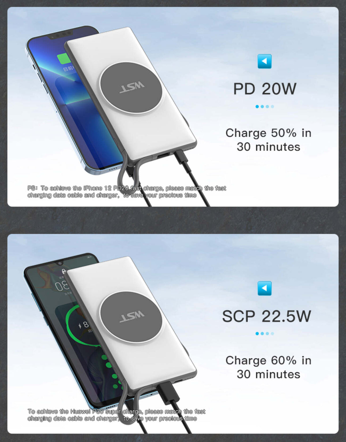 WST 6-in-1 Power Bank Station – Black