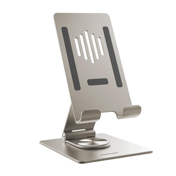 Momax Fold Stand Rotatable Phone and Tablet Stand - Titanium Chroma Momax Fold Stand Rotatable Phone and Tablet Stand - Titanium Chroma