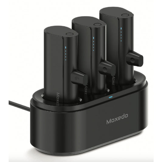 Moxedo Power Bank Station / With 3 Batteries / Each Battery 5000 mAh / iPhone Input