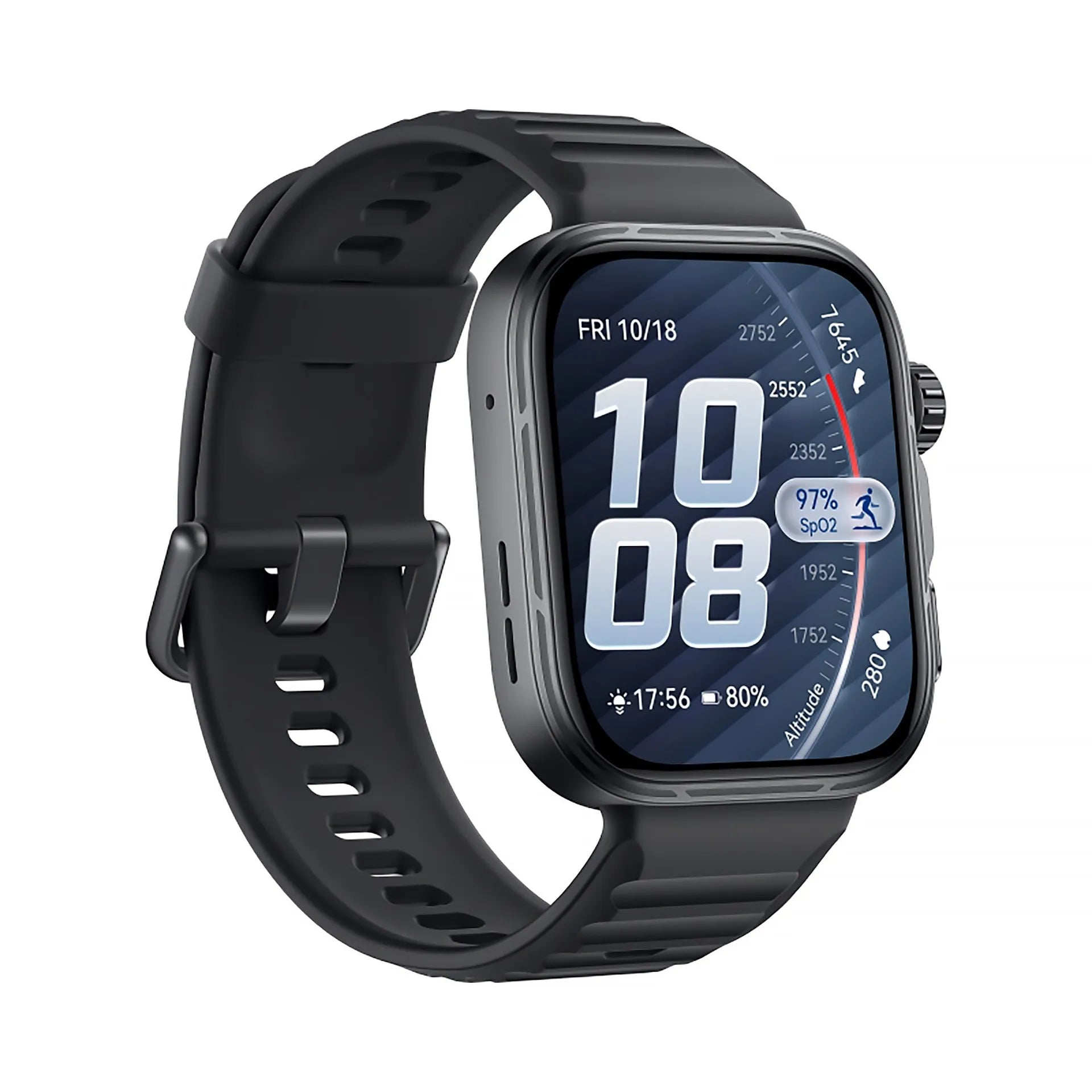 Huawei Fit 5 Pro Smartwatch – Fluoroelastomer Strap, Black