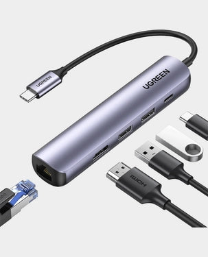 Ugreen USB-C 5 in 1 Multifunctional Adapter - Space Gray