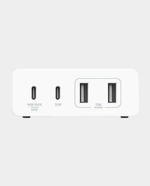 Belkin BoostCharge Pro 4-Port GaN Charger 108W - USB-C PD 3.0, Fast Charging, White (WCH010MYWH)