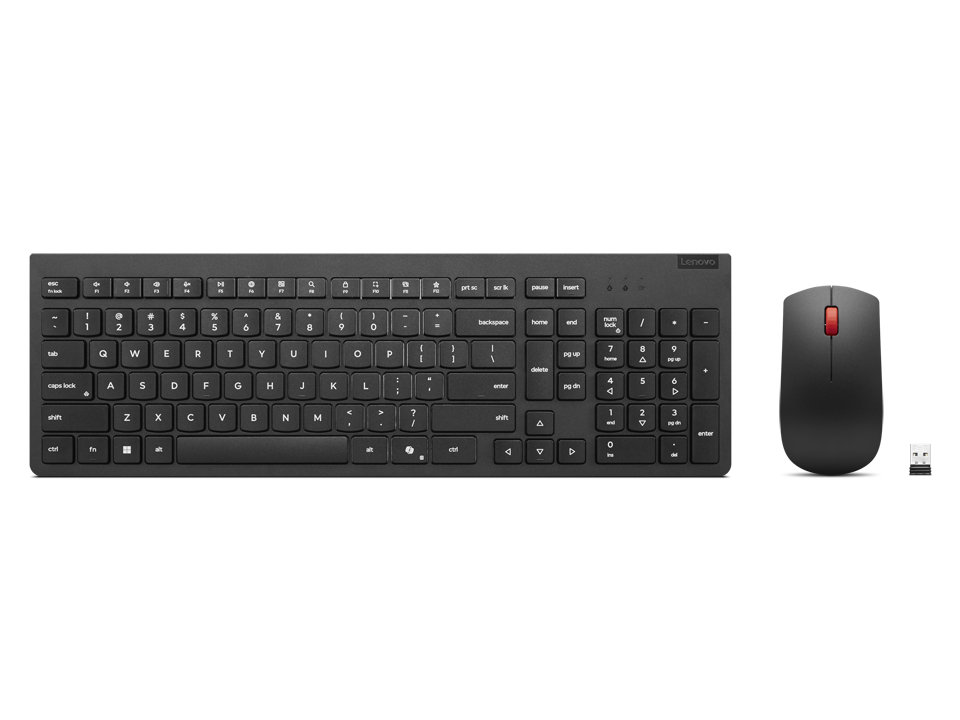 Lenovo Essential Wireless Combo Keyboard & Mouse Gen2 Black-Arabic(New)