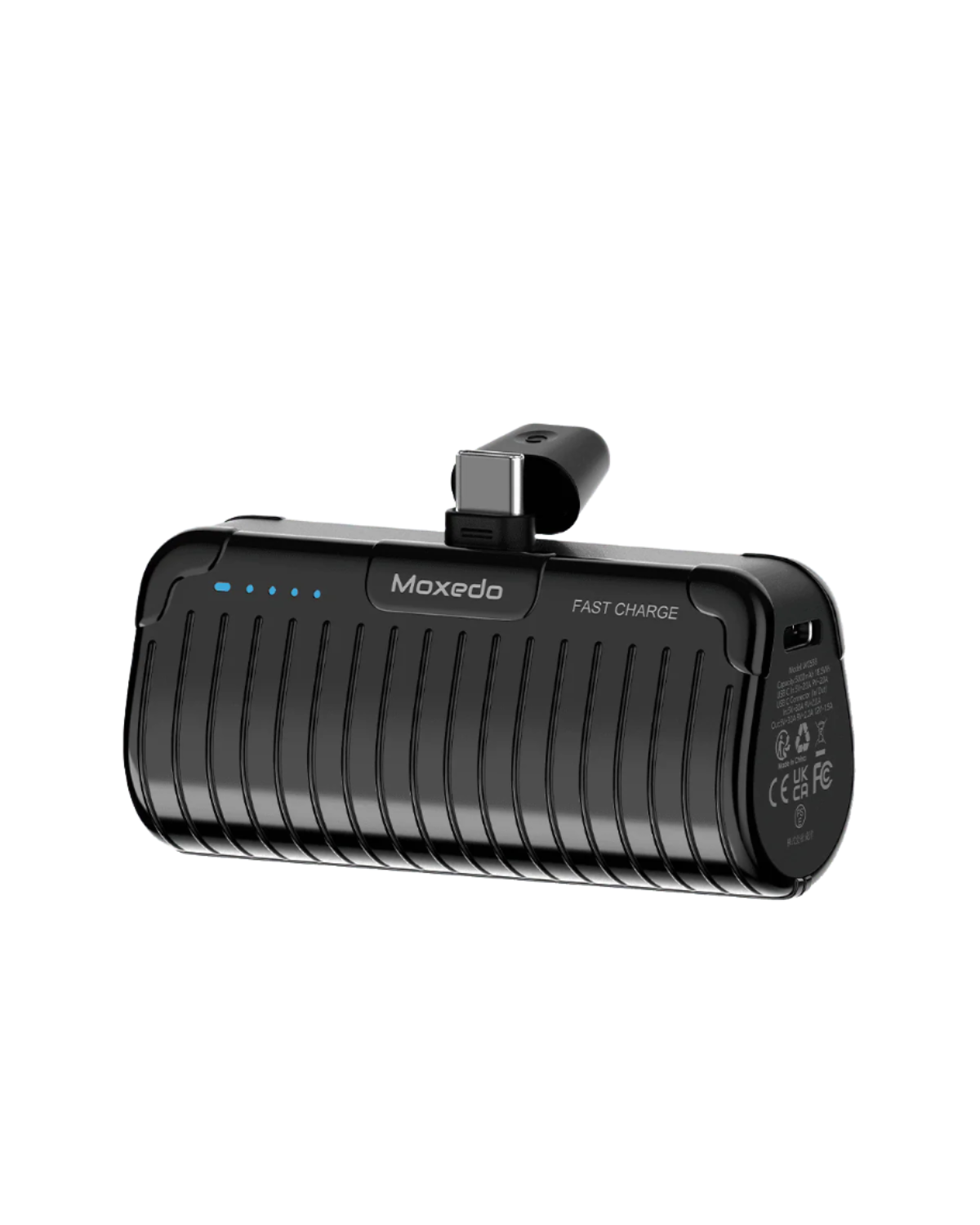 Moxedo Capsule 5000 mAh Mini Power Bank 20W Charger Built-in USB-C Connector with Kickstand (Black) Moxedo Capsule 5000 mAh Mini Power Bank 20W Charger Built-in USB-C Connector with Kickstand (Black)