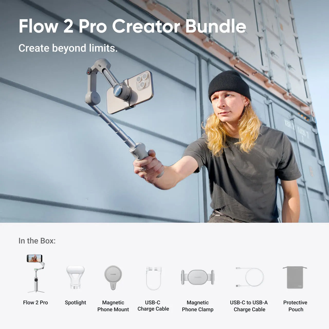 Insta360 Flow 2 Pro Creator Bundle – S Grey