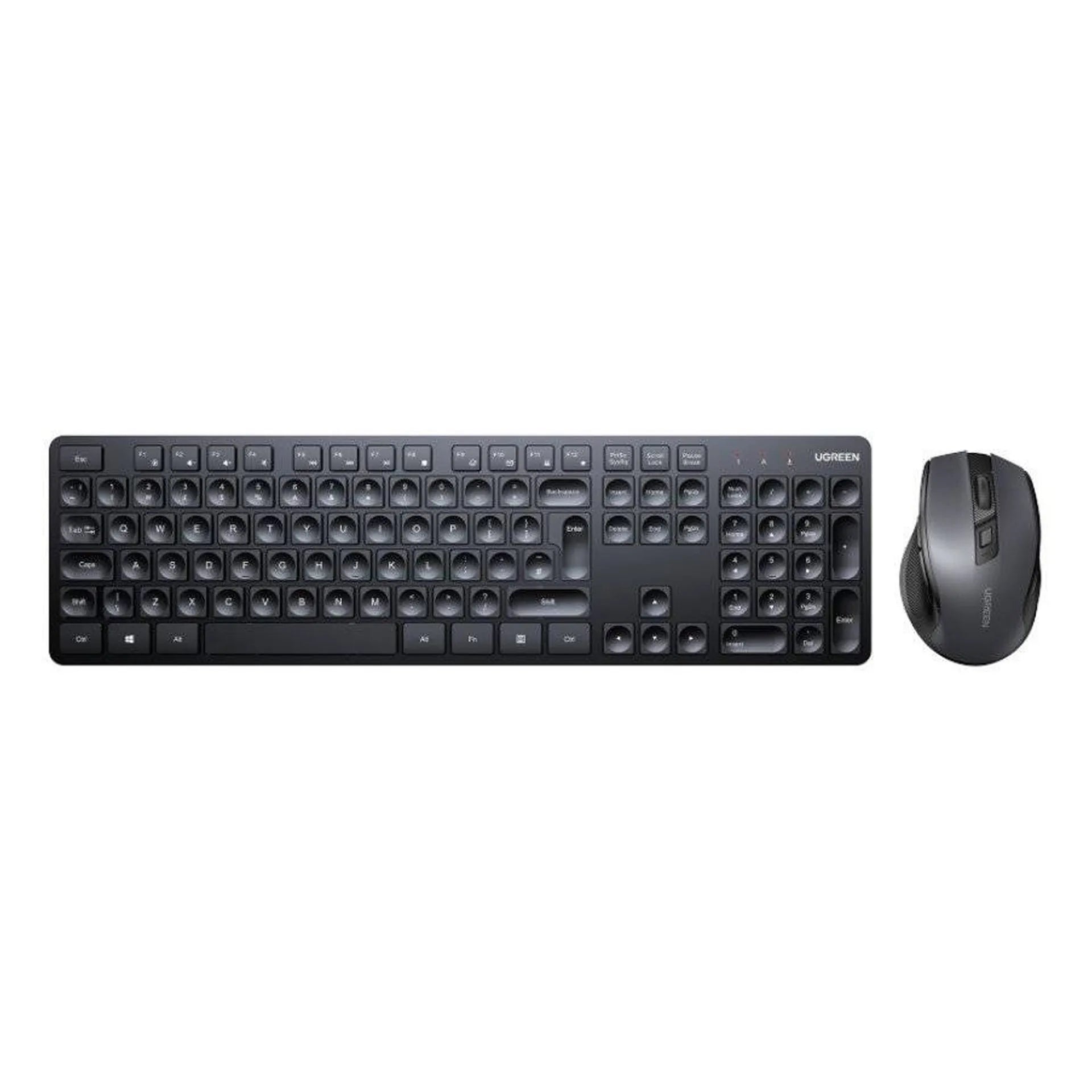 UGREEN MK006 Wireless Keyboard and Mouse Set - Black
