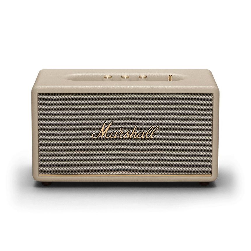 Marshall Stanmore III Bluetooth Speaker in cream with Bluetooth 5.2 and iconic vintage design, available in Qatar.