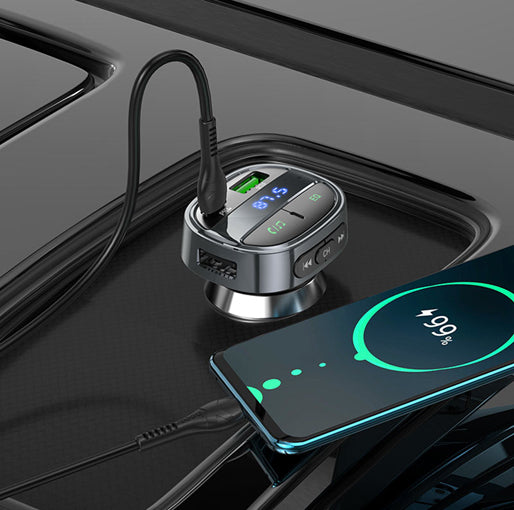 Hoco Car charger E70 PD30W+QC3.0 with wireless FM transmitter Hoco Car charger E70 PD30W+QC3.0 with wireless FM transmitter